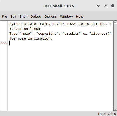 image of the idle shell window - Python Beginners Guide Introduction
